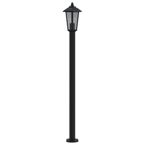 Schwarze Wegeleuchte Edelstahl 120cm