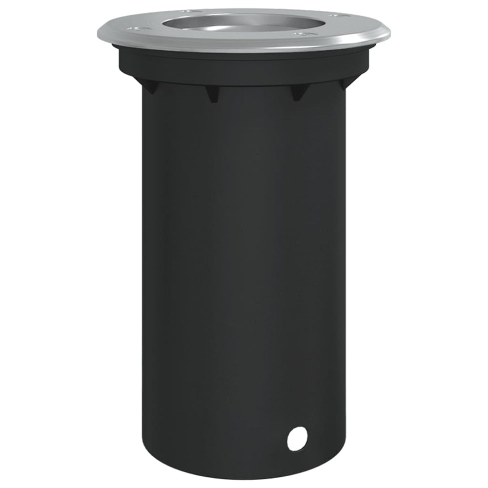 Bodeneinbauleuchte Schwarz Rund 10,5cm