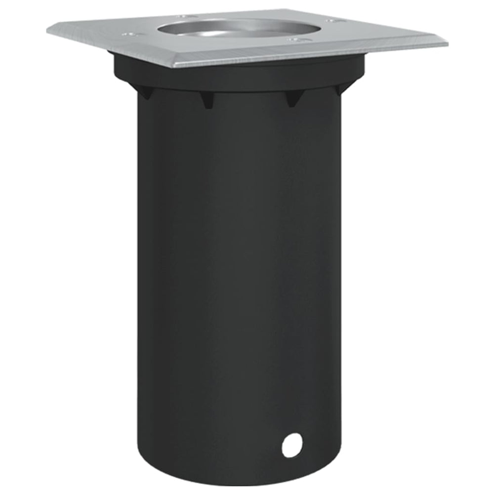 Quadratische Bodeneinbauleuchte Schwarz 10,5cm