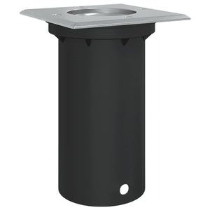 Quadratische Bodeneinbauleuchte Schwarz 10,5cm
