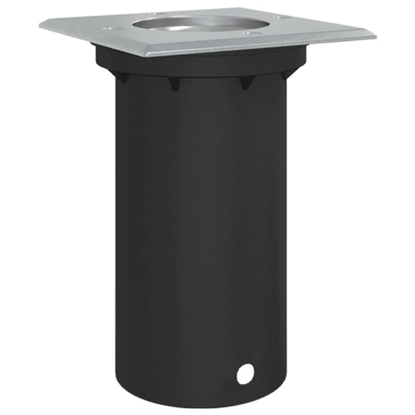 Quadratische Bodeneinbauleuchte Schwarz 10,5cm
