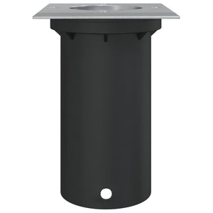 Quadratische Bodeneinbauleuchte Schwarz 10,5cm