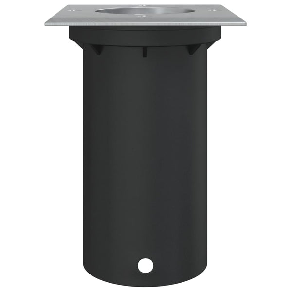 Quadratische Bodeneinbauleuchte Schwarz 10,5cm
