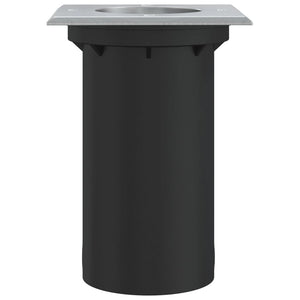 Quadratische Bodeneinbauleuchte Schwarz 10,5cm
