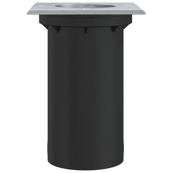 Quadratische Bodeneinbauleuchte Schwarz 10,5cm