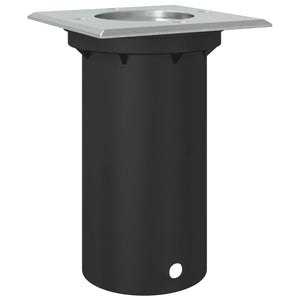 Quadratische Bodeneinbauleuchte Schwarz 10,5cm