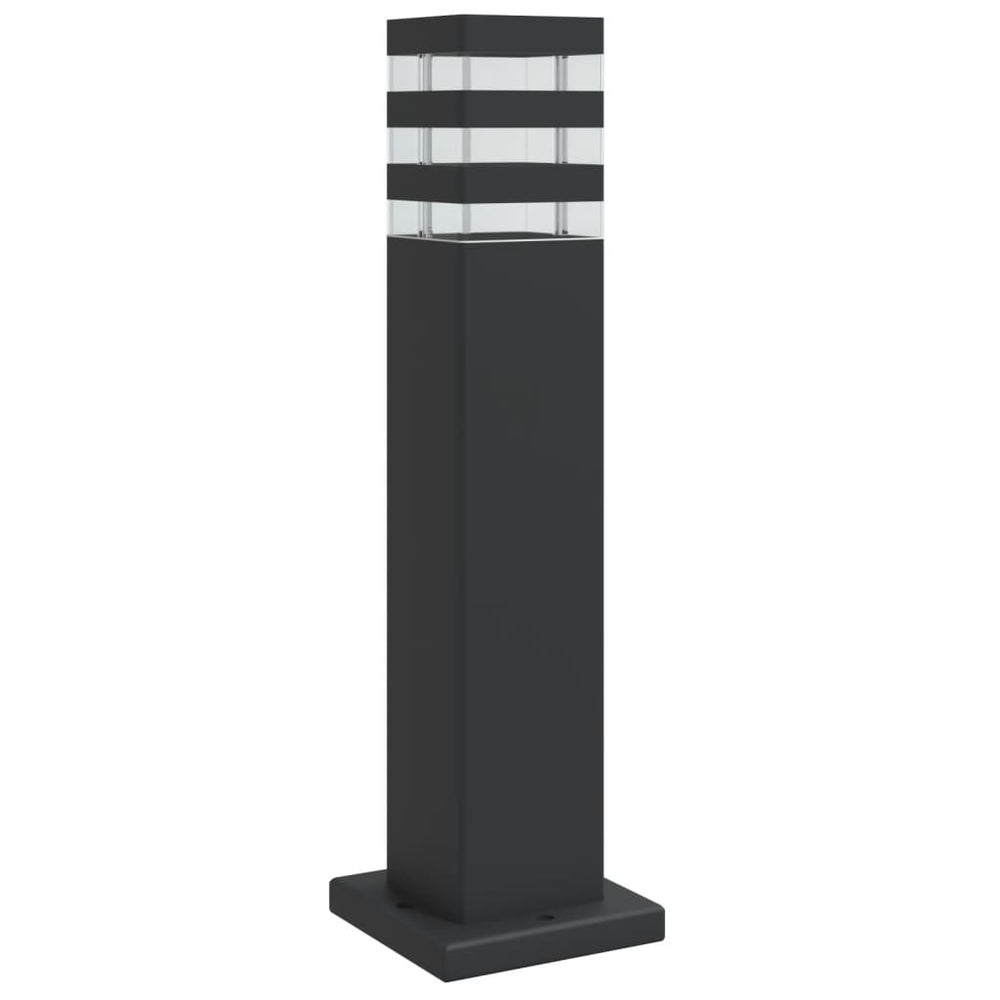 Schwarze Wegeleuchte 50cm Aluminium