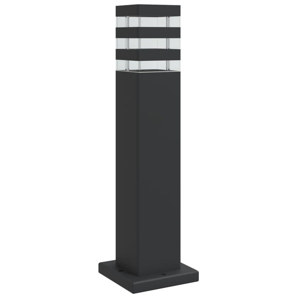 Schwarze Wegeleuchte 50cm Aluminium