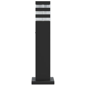 Wegeleuchten 3er Set Schwarz 50cm Aluminium
