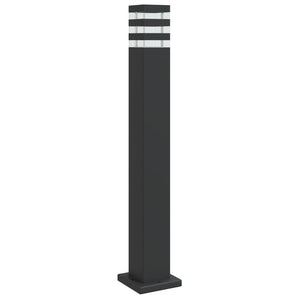 Schwarze Wegeleuchte 80 cm Aluminium