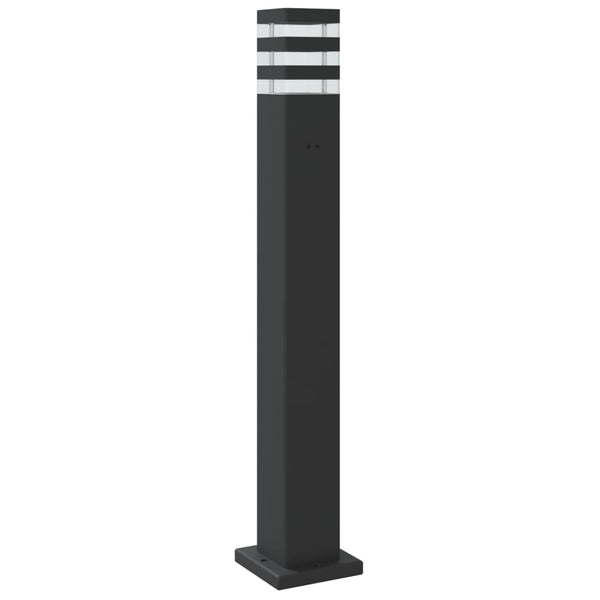 Wegeleuchten 3er Set Schwarz 80cm