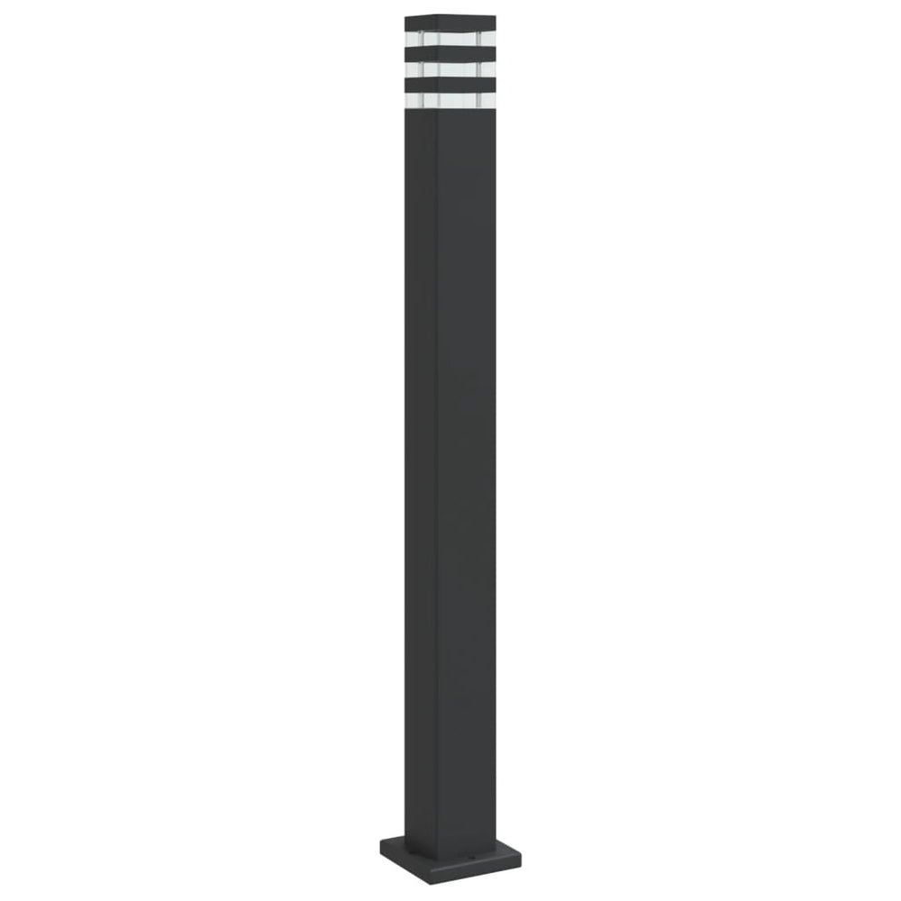 Schwarze Wegeleuchte 110cm Aluminium