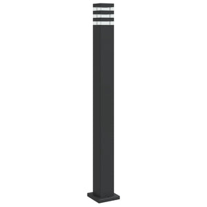 Schwarze Wegeleuchte 110cm Aluminium