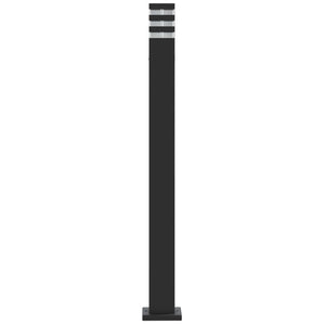 Schwarze Wegeleuchte 110cm Aluminium