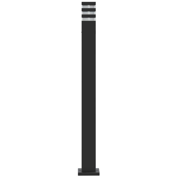 Schwarze Wegeleuchte 110cm Aluminium
