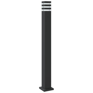 Schwarze Wegeleuchte 110cm Aluminium