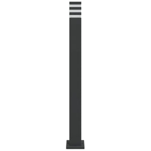 Schwarze Wegeleuchten 3er Set, 110cm