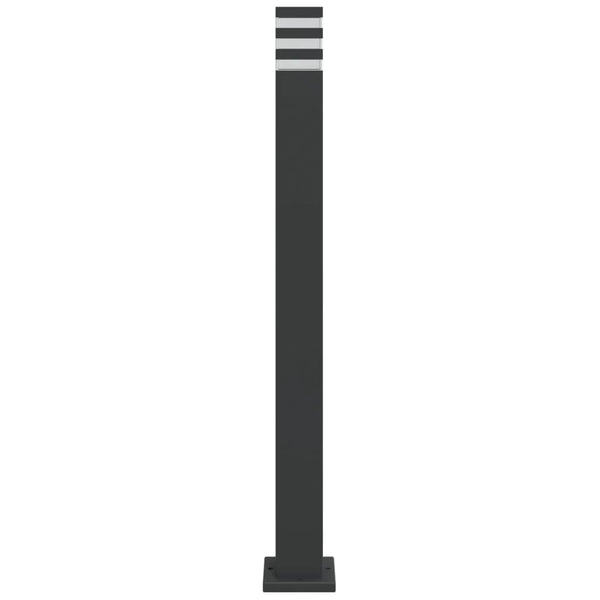 Schwarze Wegeleuchten 3er Set, 110cm