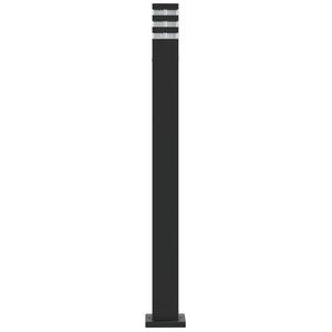 Schwarze Wegeleuchten 3er Set, 110cm