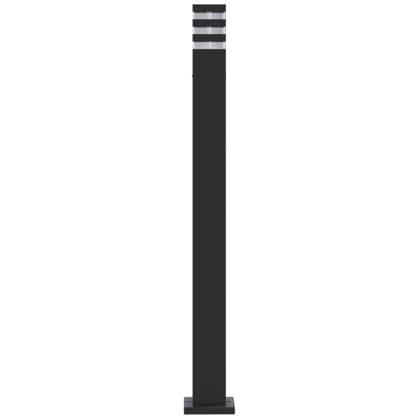 Schwarze Wegeleuchten 3er Set, 110cm