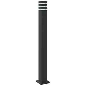 Schwarze Wegeleuchten 3er Set, 110cm
