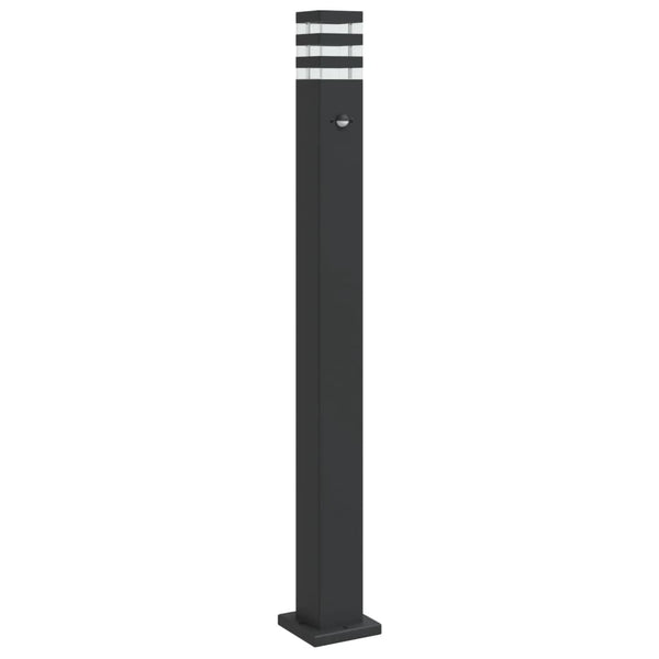 Wegeleuchte mit Bewegungsmelder, Schwarz, 110cm