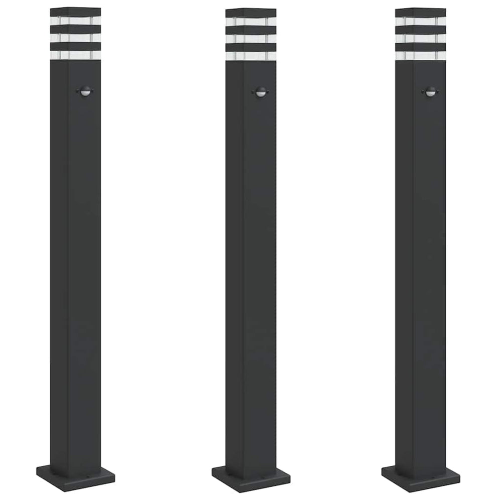 Wegeleuchten mit Bewegungsmelder, 3er Set