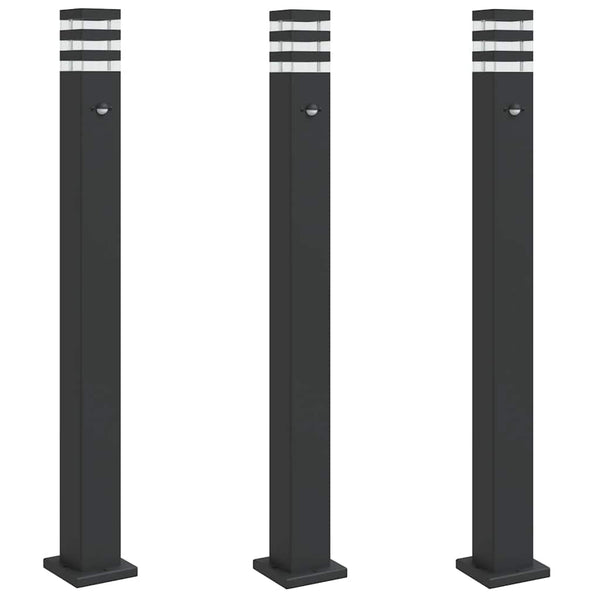 Wegeleuchten mit Bewegungsmelder, 3er Set