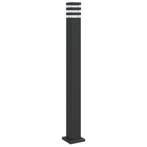 Wegeleuchte mit Steckdose, 110cm, Schwarz