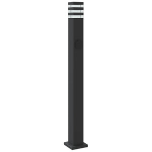 Wegeleuchte mit Steckdose, 110cm, Schwarz