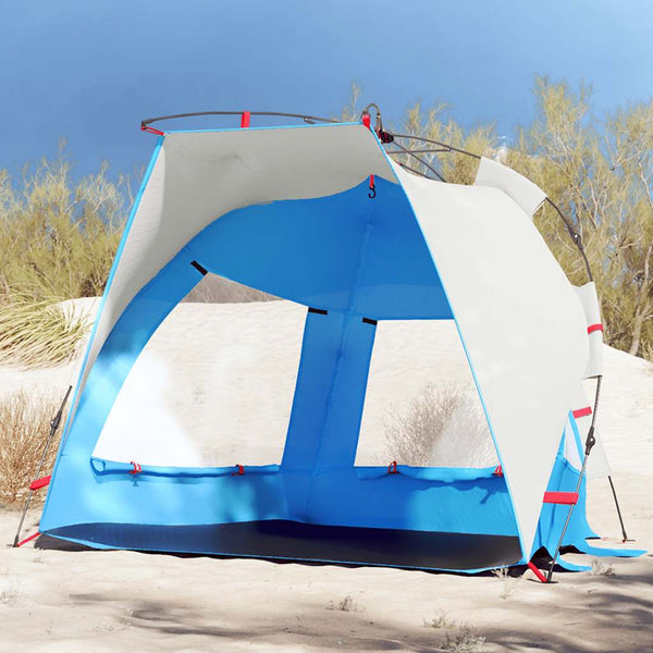 Strandzelt für 2 Personen, Azurblau, Wasserdicht