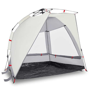 Strandzelt 2 Personen Grau Wasserdicht Quick Release