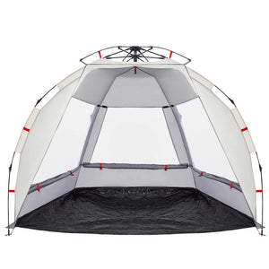 Strandzelt 2 Personen Grau Wasserdicht Quick Release