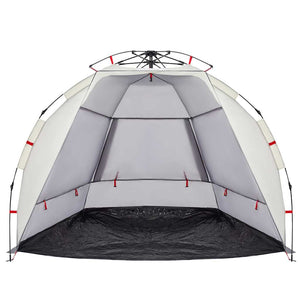 Strandzelt 2 Personen Grau Wasserdicht Quick Release