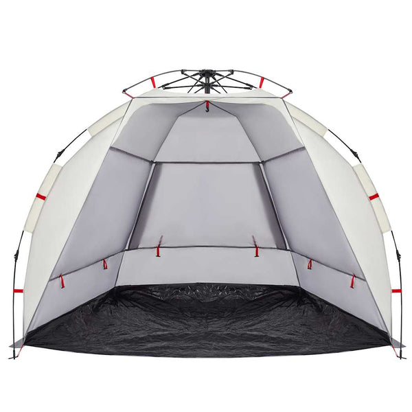 Strandzelt 2 Personen Grau Wasserdicht Quick Release