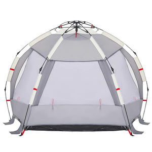 Strandzelt 2 Personen Grau Wasserdicht Quick Release