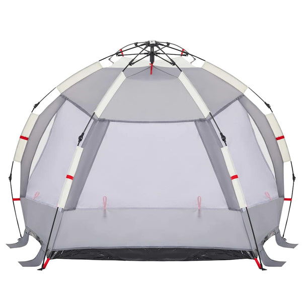 Strandzelt 2 Personen Grau Wasserdicht Quick Release