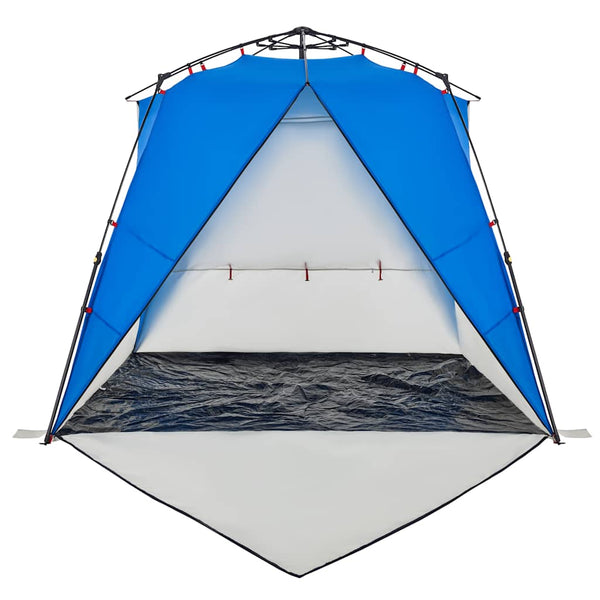 Strandzelt für 4 Personen, Azurblau, Wasserdicht