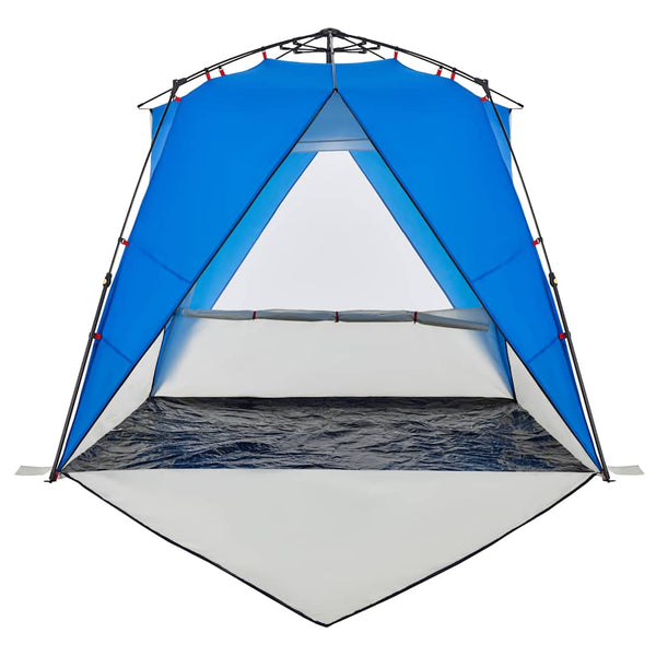 Strandzelt für 4 Personen, Azurblau, Wasserdicht