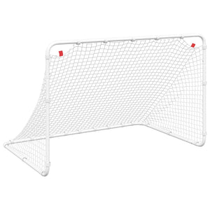 Fußballtor Stahl Weiß 122cm