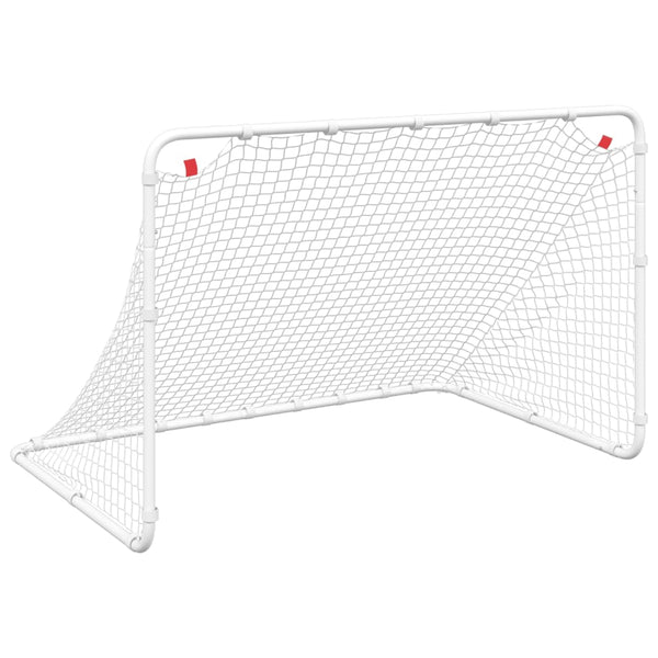 Fußballtor Stahl Weiß 122cm