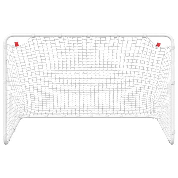 Fußballtor Stahl Weiß 122cm