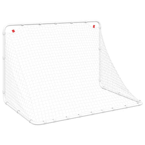 Fußballtor Stahl Weiß 122cm