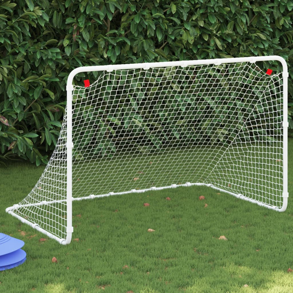 Fußballtor Stahl Weiß 122cm