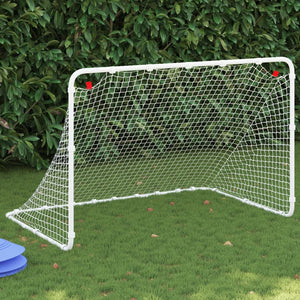 Fußballtor Stahl Weiß 122cm