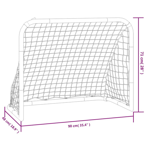 Fußballtor mit Netz 90x48x71 cm
