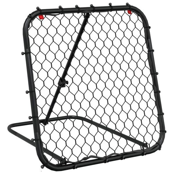 Verstellbarer Fußball-Rebounder, Schwarz