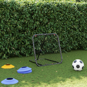 Verstellbarer Fußball-Rebounder, Schwarz