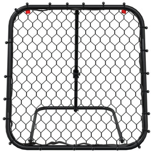 Verstellbarer Fußball-Rebounder, Schwarz