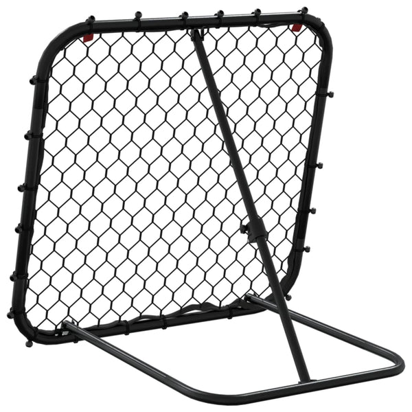 Verstellbarer Fußball-Rebounder, Schwarz
